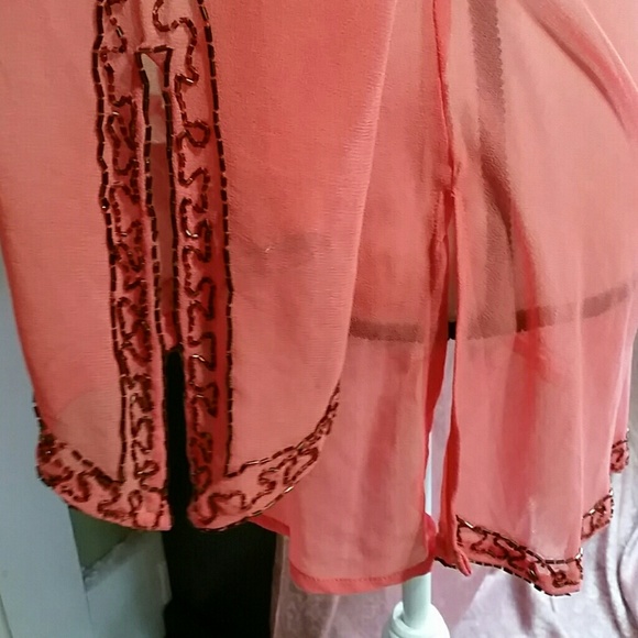 Boho beaded Beach coverup - Picture 6 of 7